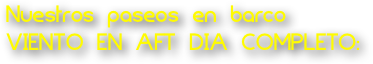 Nuestros paseos en barco
VIENTO EN AFT DIA COMPLETO: