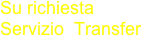 Su richiesta Servizio  Transfer                       